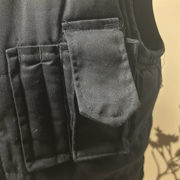 FORCEFIELD Size XXS Navy Blue W/ Inner Checkered Green Layer Vest $50 - Picture 5 of 14